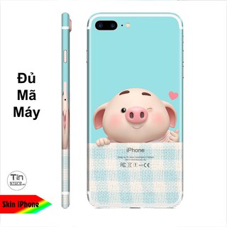Miếng dán skin cho iPhone hình Heo con dễ thương (Mã: HEO2k19-163)