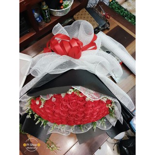 giấy Hàn đen cứng dùng bó hoa