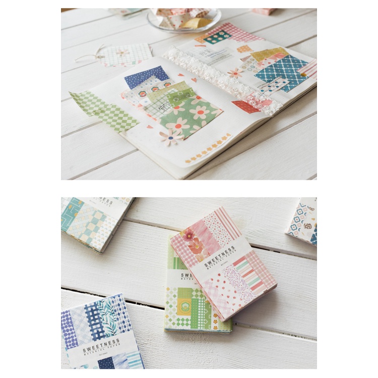 Set 50 Tờ Giấy Sweetness Dễ Thương Trang Trí Sổ Bullet Journal [Xinh Lắm Cơ Í]