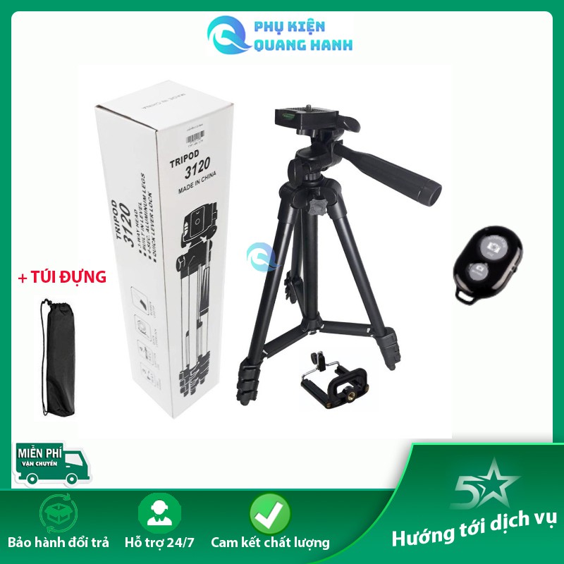 ☘☘Gậy chụp hình 3 chân Tripod 3120☘ cho điện thoại máy ảnh điện thoại