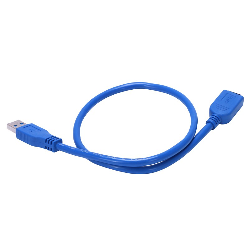 Cáp Mở Rộng 50cm 20 &quot;Usb 3.0 A Male Sang Female Màu Xanh Dương