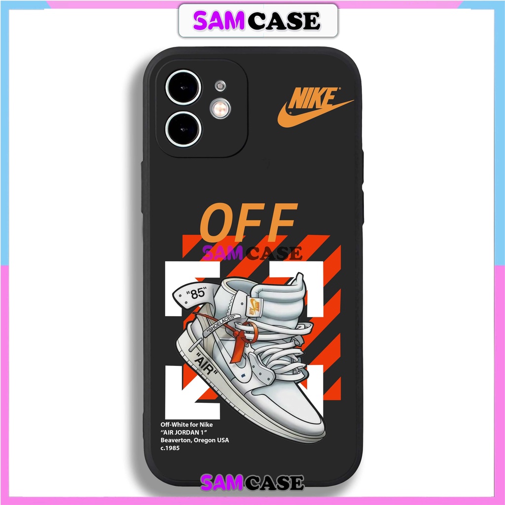 Ốp lưng iPhone Nike cạnh viền vuông silicon dẻo bảo vệ camera cho iphone 6/6s/7/8/X/XS/XR/11/12/13/14 Pro Plus Max cute