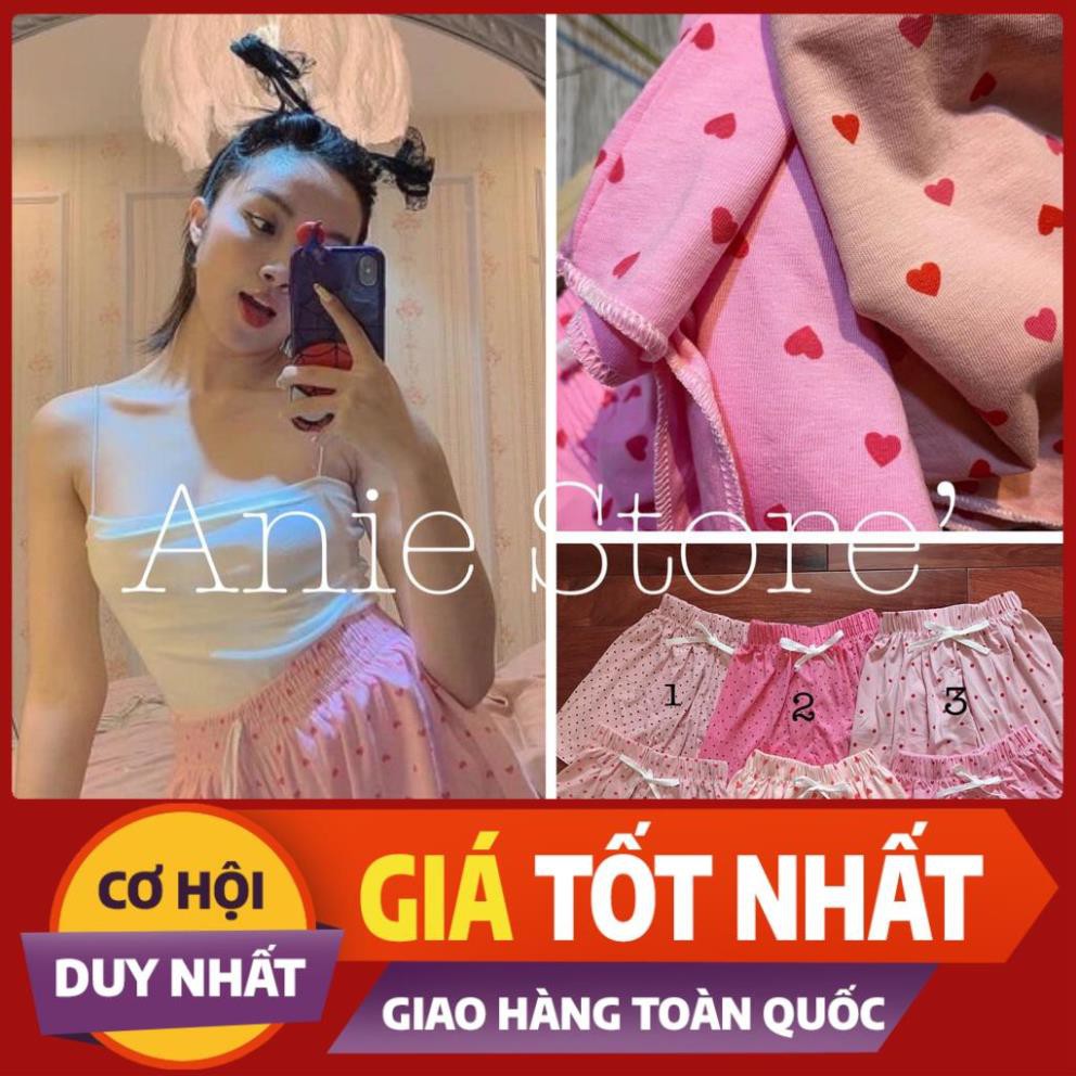 Quần Short Nữ Chạy Viền Chấm Bi 🦋 Quần Đùi Nữ Cạp Chun 2 Màu 🦋 new
