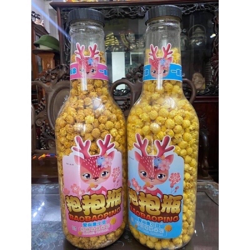 [Mã 44FMCGSALE1 giảm 0.1 đơn 250K] Chai Bỏng ngô siêu to khổng lồ 1,3kg