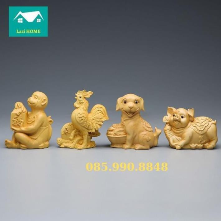 Tượng phật phong thủy gỗ Hoàng Dương cao cấp, Tượng trang trí - M4 Trâu thần tài . .