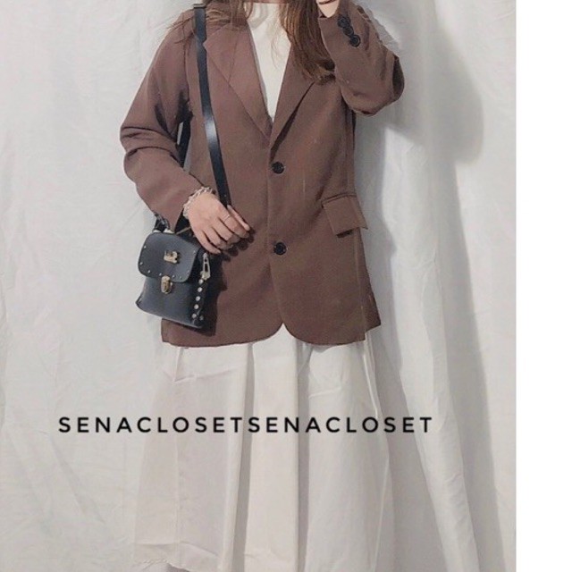 ÁO KHOÁC BLAZER 2 LỚP NÂU CHOCO QC ULZZANG HQ (Ảnh thật / Video) | BigBuy360 - bigbuy360.vn