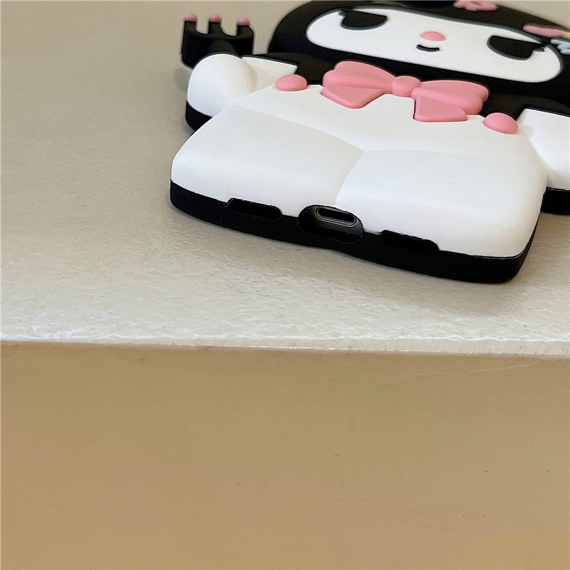 SANRIO Dễ Thương Ốp Điện Thoại Silicon Mềm In Hình kuromi Cho iphone 15 14 13 12 11 pro max xs xr x xsmax