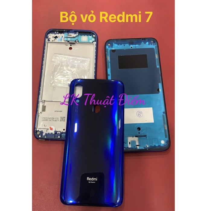 bộ vỏ xiaomi redmi 7 - gồm lưng,sườn,phím