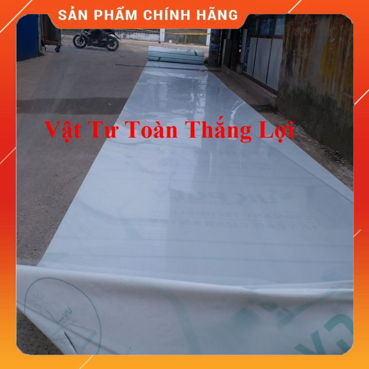 (Khổ cao 1,22M hoặc 1.52M x 1.8ly ) Tấm nhựa Poly lấy ánh sáng màu trong/ xanh