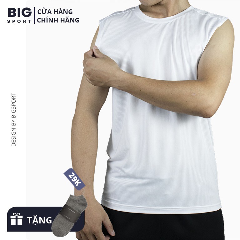 Áo Ba Lỗ Nam Tập Gym Thể Thao Cao Cấp Thoáng Mát Vải 100% Dệt Kim Áo 3 Lỗ Thể Thao Cao Cấp - Big Sport | BigBuy360 - bigbuy360.vn