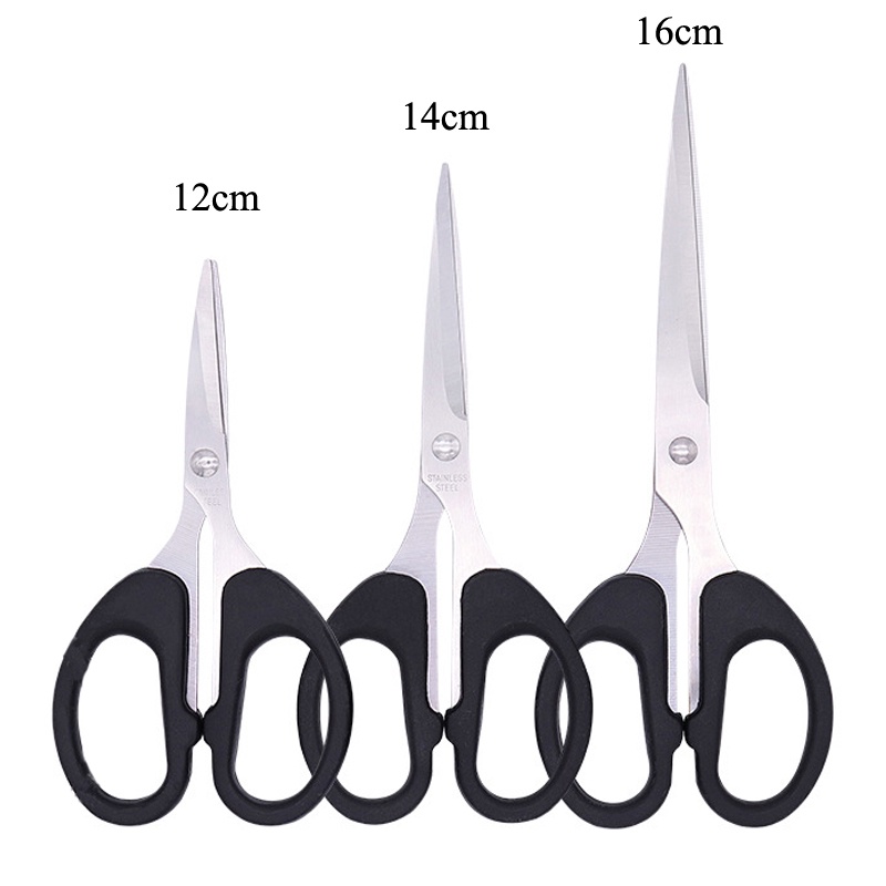 Kéo cắt giấy thủ công gia dụng 12/14/16cm cho học sinh/văn phòng