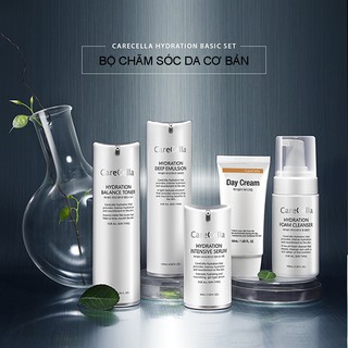 CARECELLA Hydration Basic Set 5 in 1 dưỡng trắng và căng bóng da