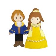 Búp bê Công chúa & Hoàng tử bán rời (Bộ lâu đài Công chúa Disney màu hồng- Hình thật)