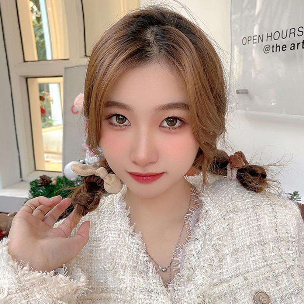 TWINKLE Dây Buộc Tóc Co Giãn Thiết Kế Đơn Giản Thời Trang Cho Nữ