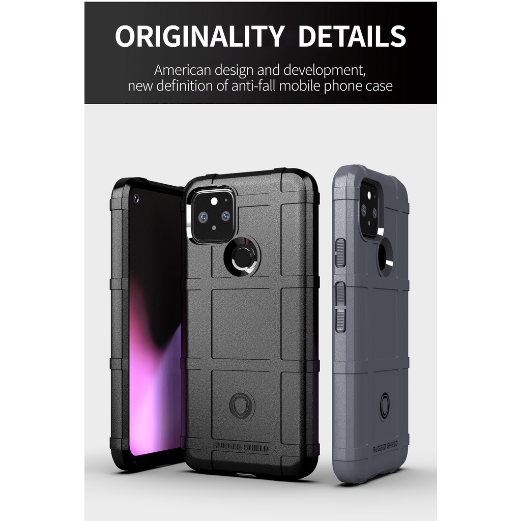 Bao Da Điện Thoại Kiểu Quân Đội Cho google pixel 5a / 5 / 4a / 4g 5g / 4 / 4 xl Ốp