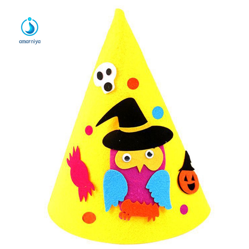 1 Bộ Nón Phù Thủy Làm Thủ Công Cho Bé