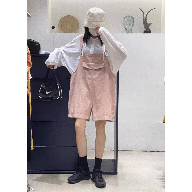 Yếm quần màu hồng pastel xinh xắn