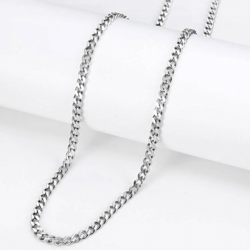 Dây Chuyền Nam Nữ Sợi Xích Mảnh Bằng Thép Titan 3MM - Vòng Cổ Unisex Không Gỉ Phong Cách Đường Phố Hiphop