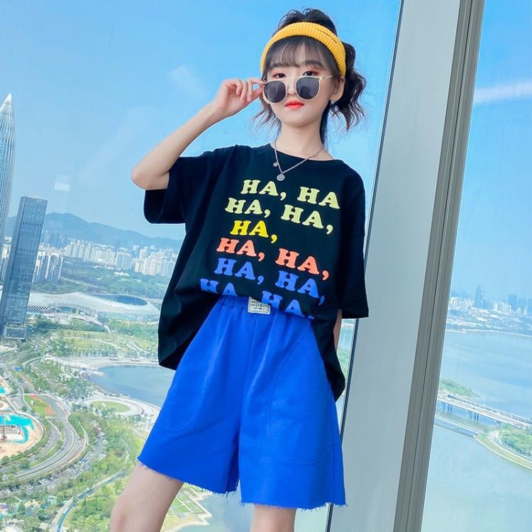 Bộ Trang Phục Thể Thao 2 Mảnh Mùa Hè Phong Cách Phương Tây Thời Trang Mùa Hè Mới Cho Bé Trai Và Gái