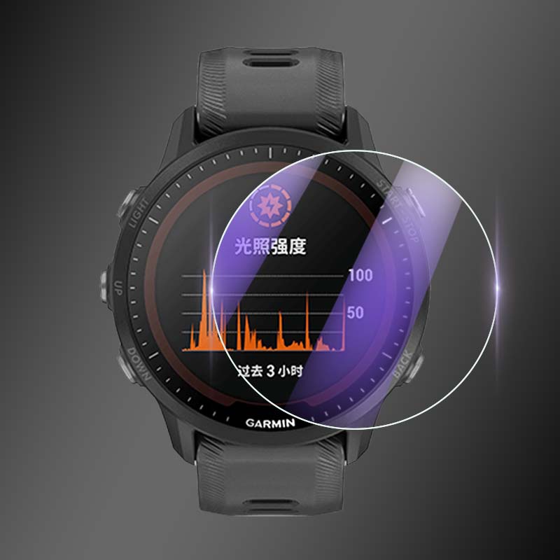 Set 5 Kính Cường Lực 2.5D HD Trong Suốt Bảo Vệ Màn Hình Chống Ánh Sáng Xanh Cho Đồng Hồ Thông Minh Garmin Forerunner 955 Solar 255 255S Music Smart Watch