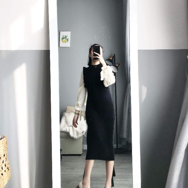 VÁY LEN FRESZ TAY ĐÁP LỤA