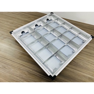 Máng đèn led âm trần phản quang 600x600 3 bóng tuýp 0.6m