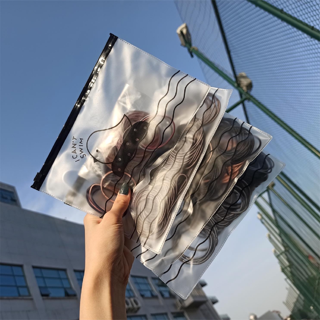 Set 100 dây cột tóc co giãn nhiều màu phong cách thời trang cho nữ