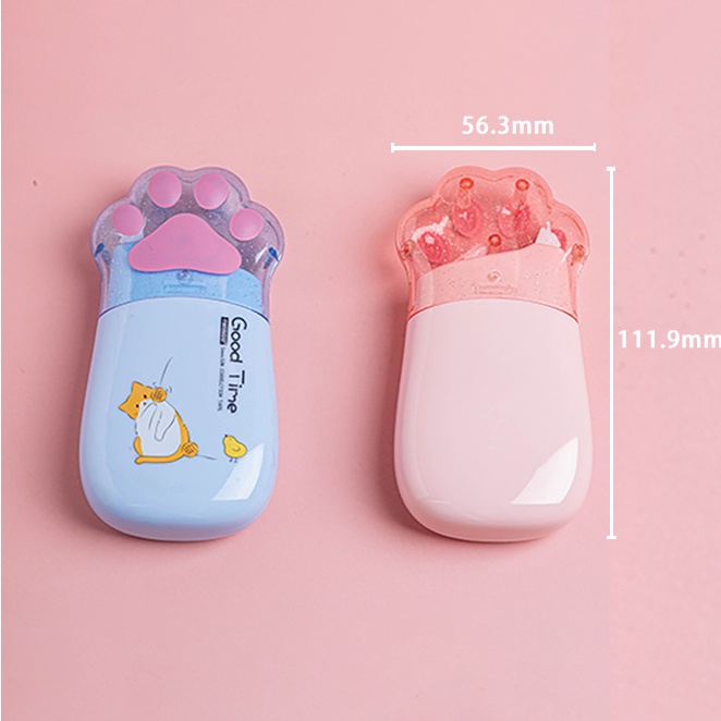 Băng Keo Chỉnh Sửa Loại Lớn Hình Chân Mèo Dễ Thương 5mm*30m