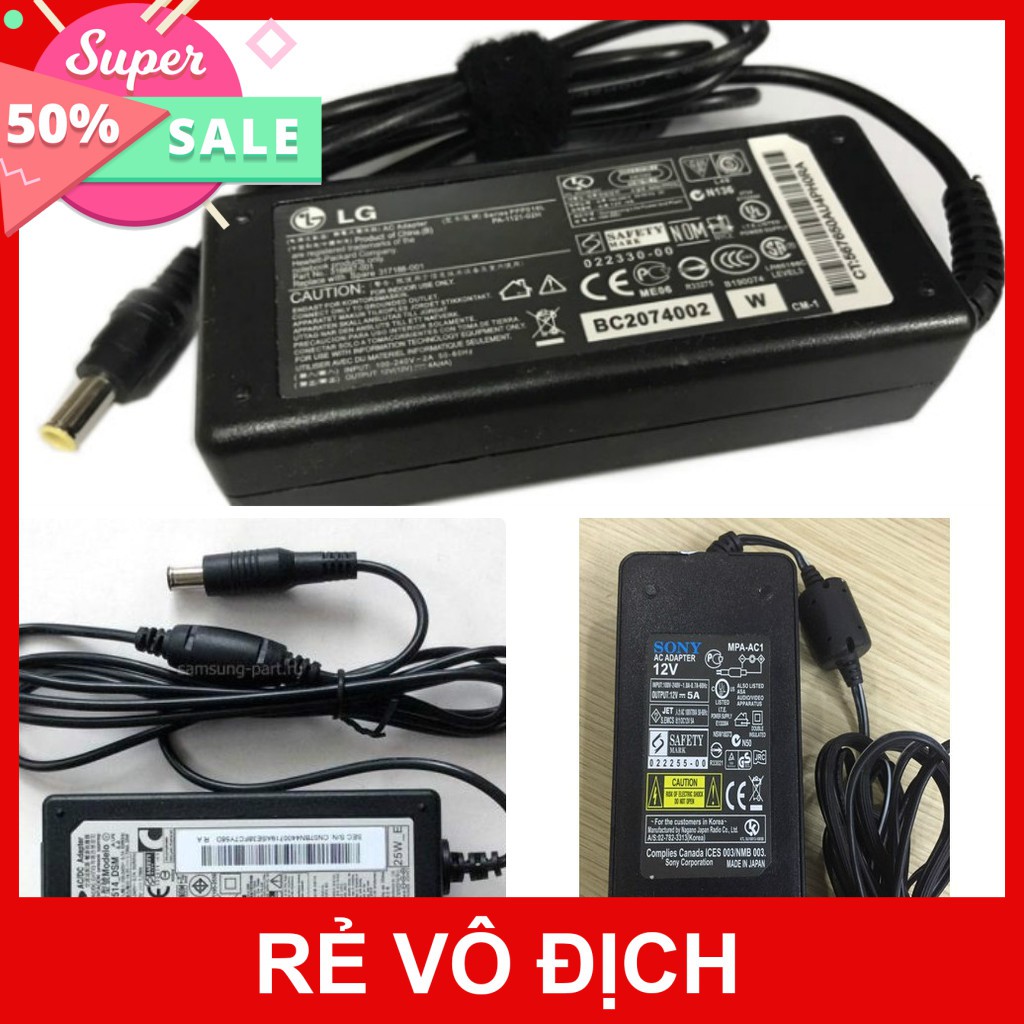 [FREESHIP] NGUỔN ADAPTER LCD SAMSUNG, LG, SONY, ĐẦU GHI 12v, 14v TẶNG KÈM DÂY NGUỒN [HCM]