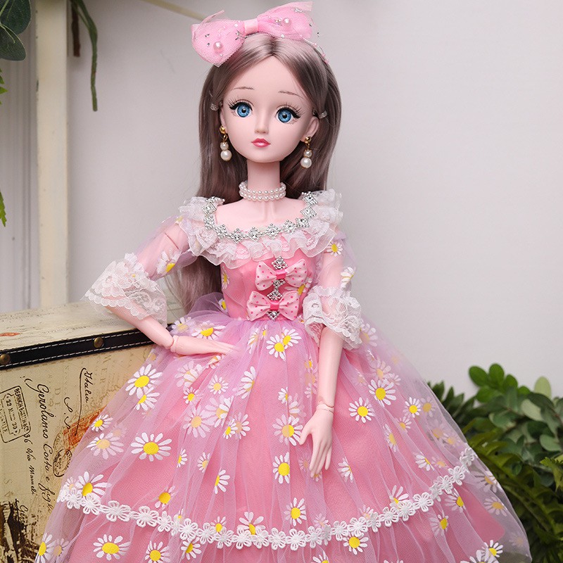 Búp Bê Barbie Cỡ Lớn Cao 60cm Phiên Bản Có Nhạc Tặng Kèm Phụ Kiện - Đồ Chơi Búp Bê Công Chúa Cho Trẻ Em