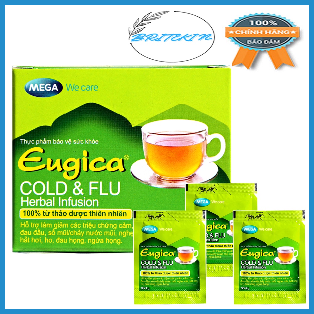 Trà Thảo Dược Eugica Cold & Flu (10 gói/hộp)