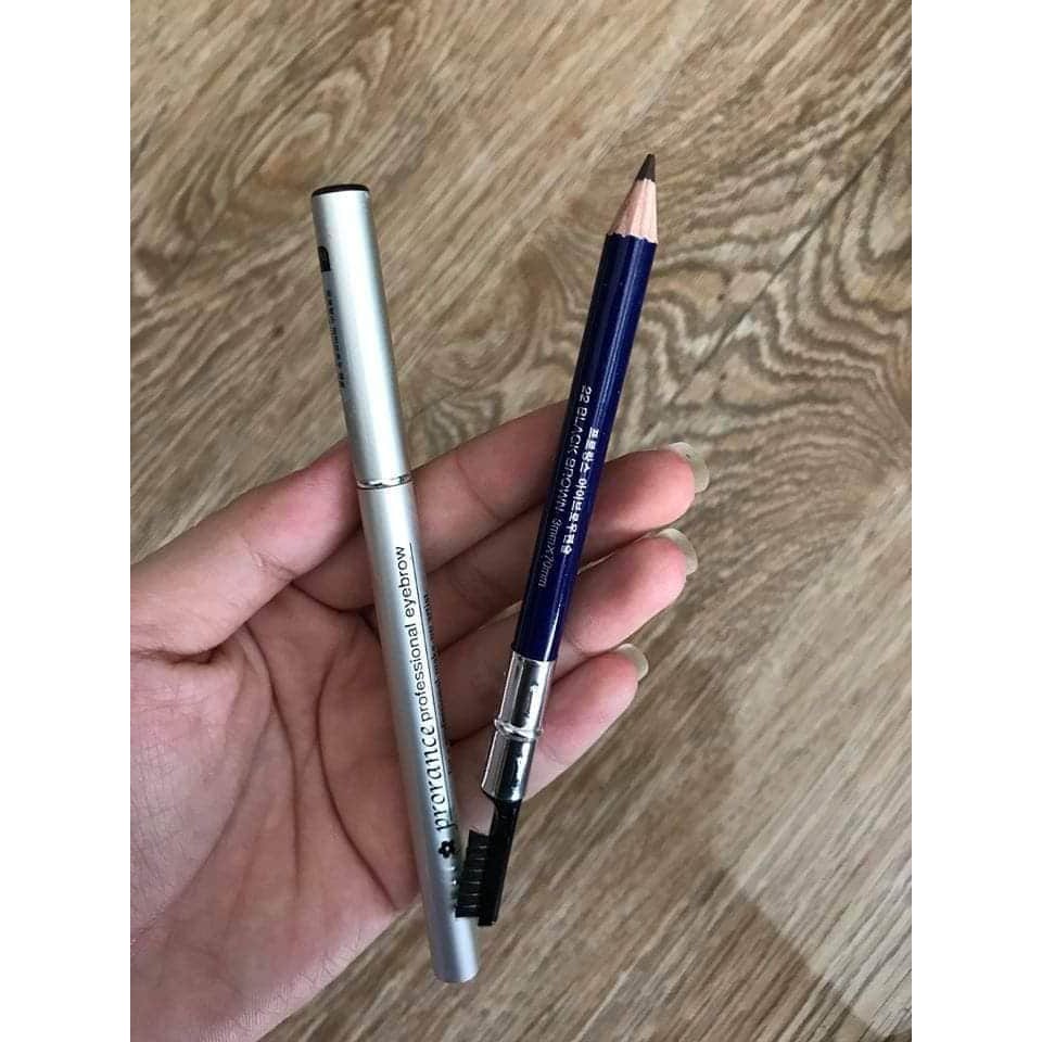 Lố 12 cây chì kẻ mày prorance tone nâu 21