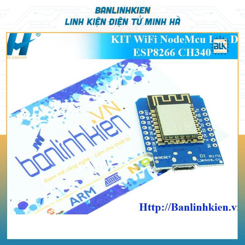 Mạch KIT WiFi NodeMcu Lua D1 ESP8266 CH340