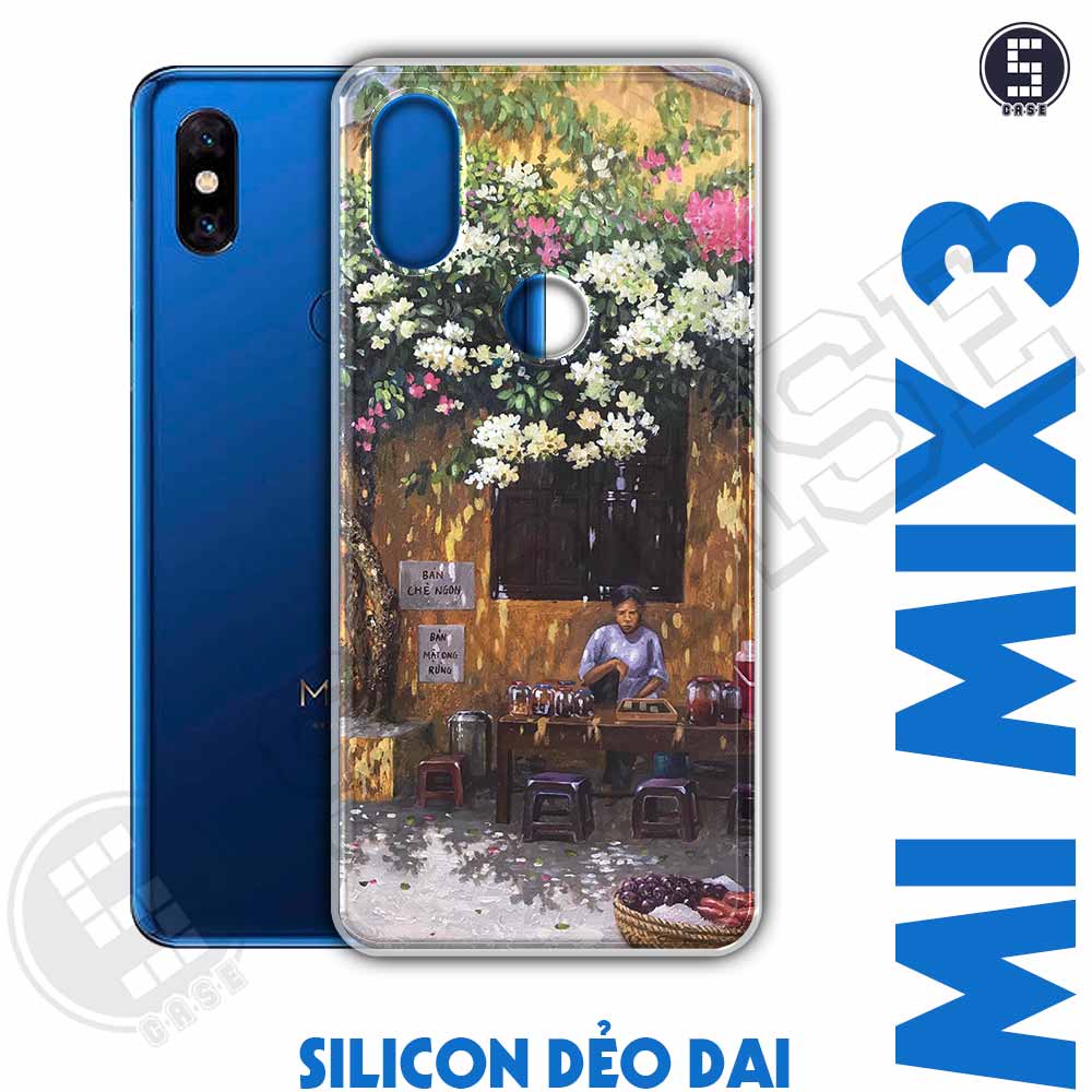 Ốp điện thoại Xiaomi Mi Mix 3 Dẻo Chống Shock Nhiều Mẫu Tuyển Tập 12 Phố Cổ Sơn Dầu A2018-CL12