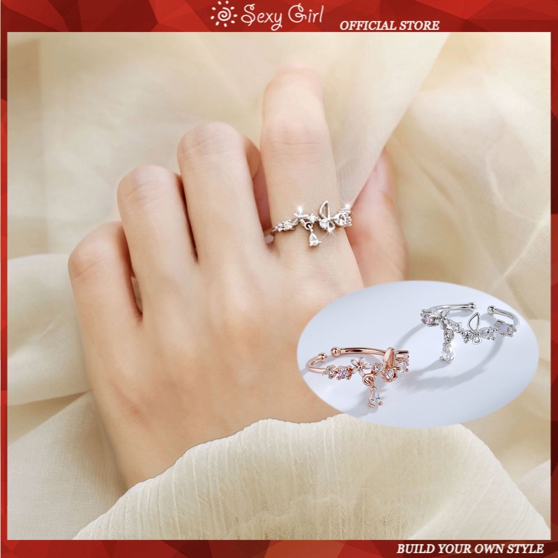 Nhẫn Đeo Ngón Tay Họa Tiết Hoa Nhỏ Dễ Thương Bắt Mắt Sành Điệu