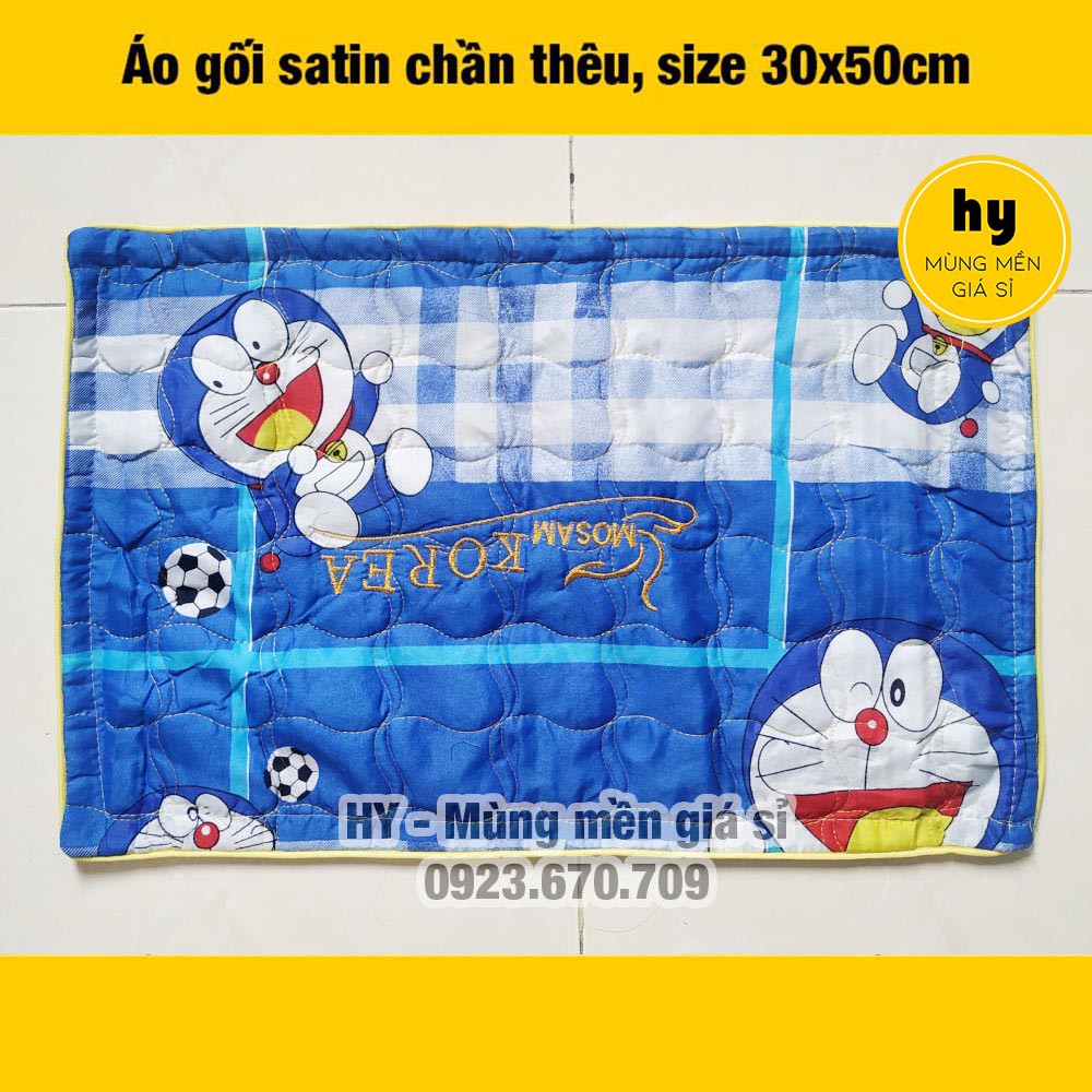 Áo gối 30x50cm chần thêu, có khóa kéo - ẢNH THẬT 100% | Mùng mền giá sỉ Hy