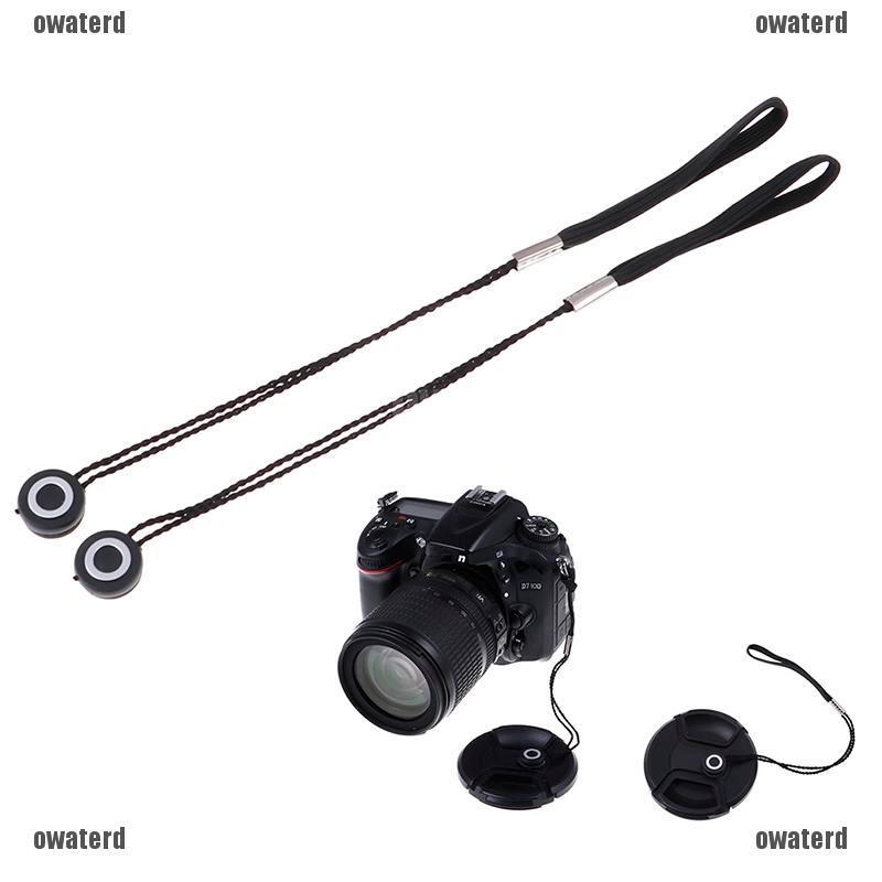 ★GIÁ RẺ★2Pcs Lens cover cap holder keeper string leash strap rope For camera