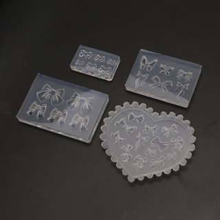Khuôn Silicone Làm Trang Sức Hình Nơ Mini Diy
