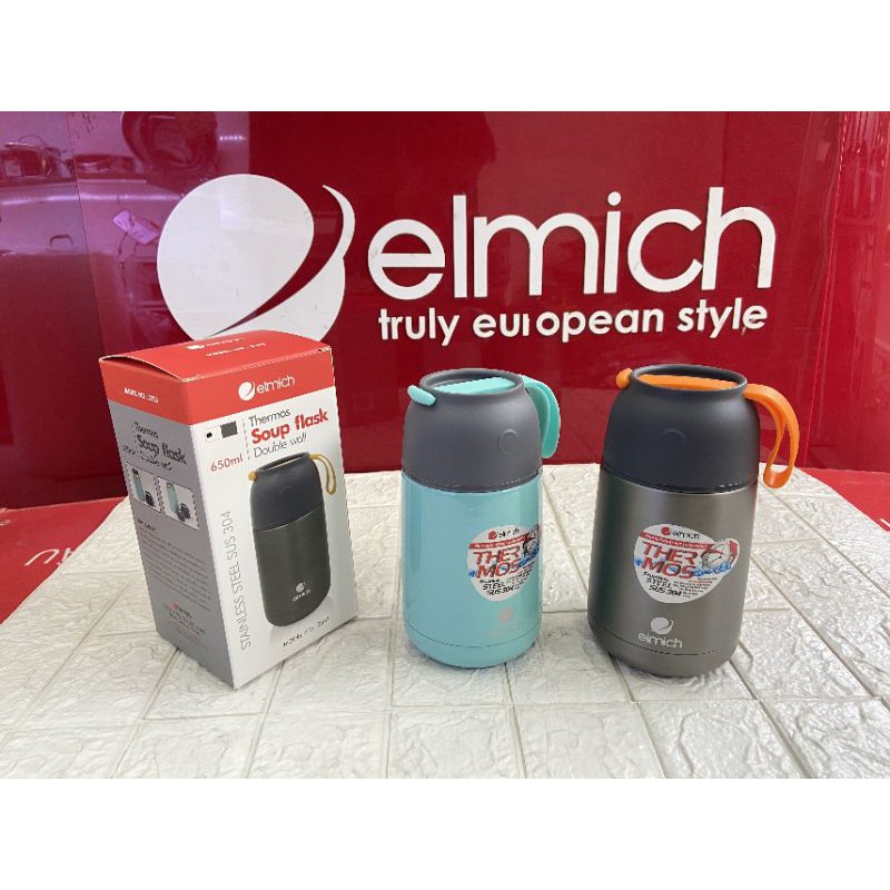 Bình ủ cháo elmich giữ nhiệt đựng thức ăn, cháo Elmich 650ml- 2355