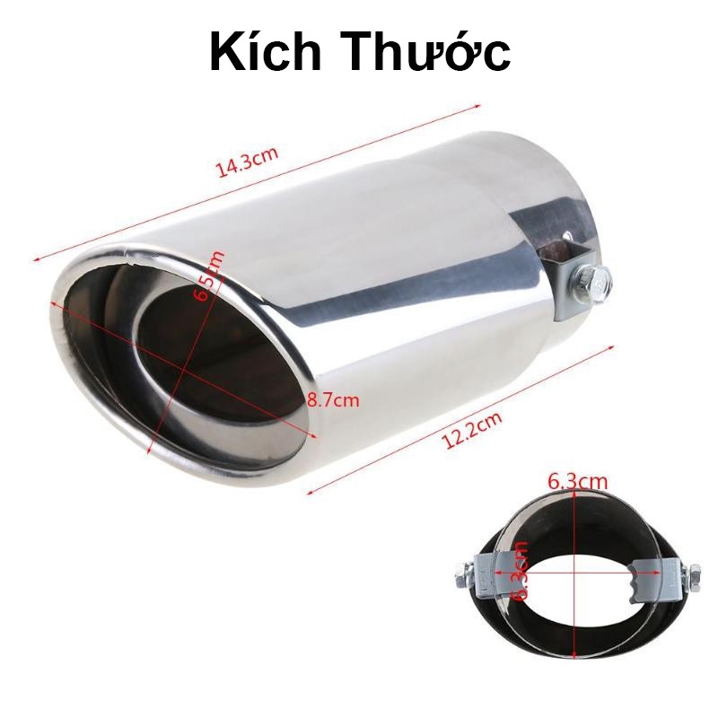 Chụp Ống Xả Ô Tô - Ống Xả Nhiệt Bằng Inox Không Gỉ Cao Cấp Trang Trí Xe Hơi CARZONE.TOP