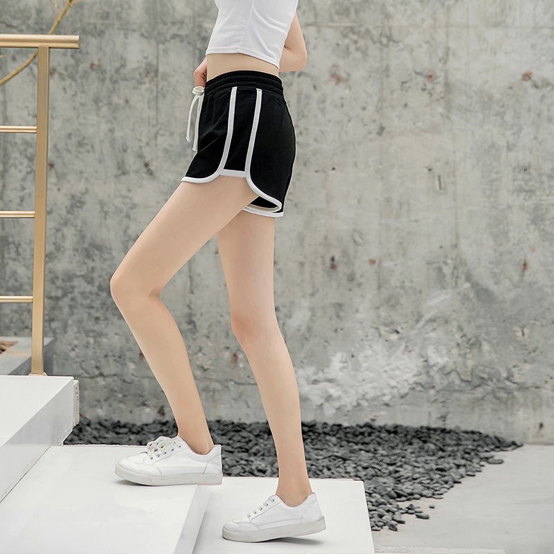 Quần Short Thể Thao Lưng Cao Form Rộng Thời Trang Nữ Anna