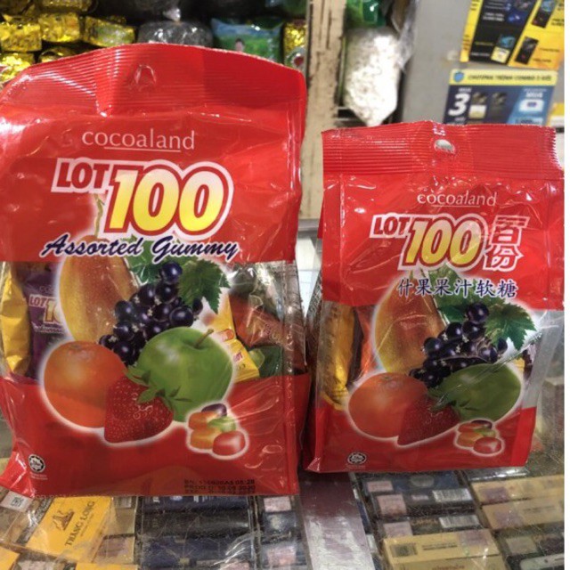 Kẹo dẻo hoa quả Lot 100 Malaysia