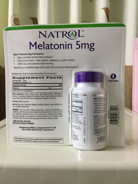 Thuốc hỗ trợ giấc ngủ Natrol Melatonin ( Fast Dissolve)