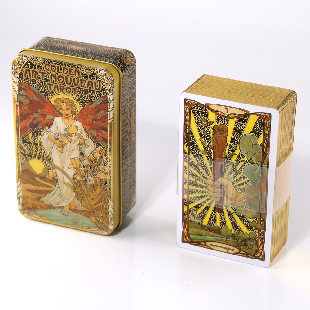 Bộ Bài Tarot Bằng Sắt/Hộp Thiếc Mới