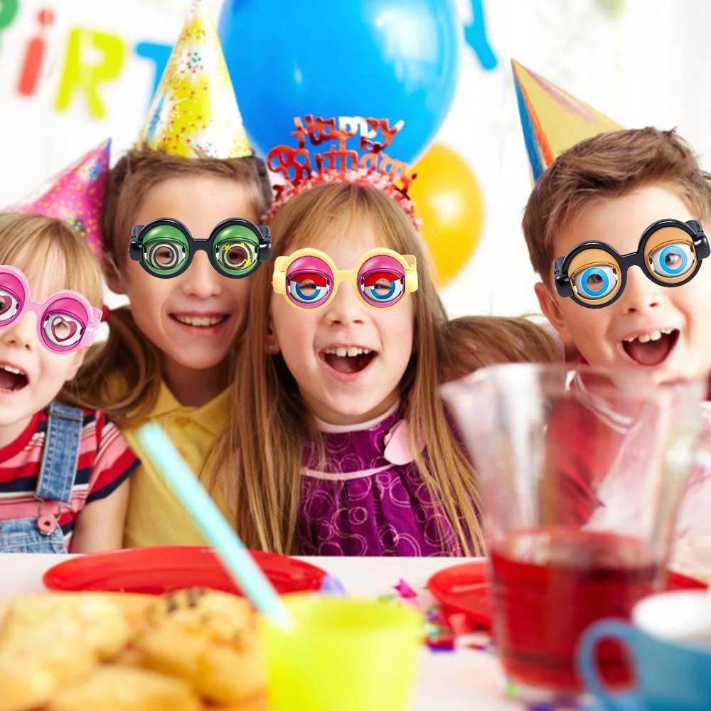 Mắt kính đồ chơi bằng nhựa vui nhộn nhiều màu cho bé