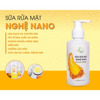 Sữa rửa mặt Nghệ Nano siêu sạch mịn da