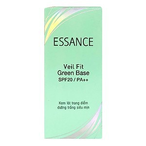 Kem Lót Trang Điểm Dưỡng Trắng Siêu Mịn Essance Veil Fit Green Base SPF20 /PA++ 30g