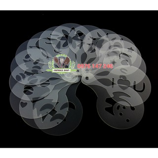 Stencil rắc bánh 16 họa tiết