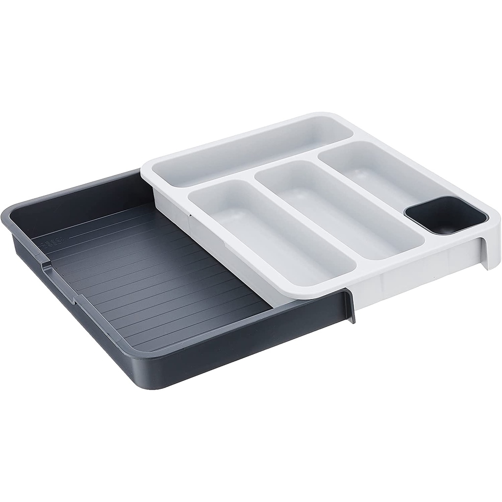 Khay đựng dụng cụ Joseph Joseph DrawerStore Expanding Cutlery Tray màu ghi xám