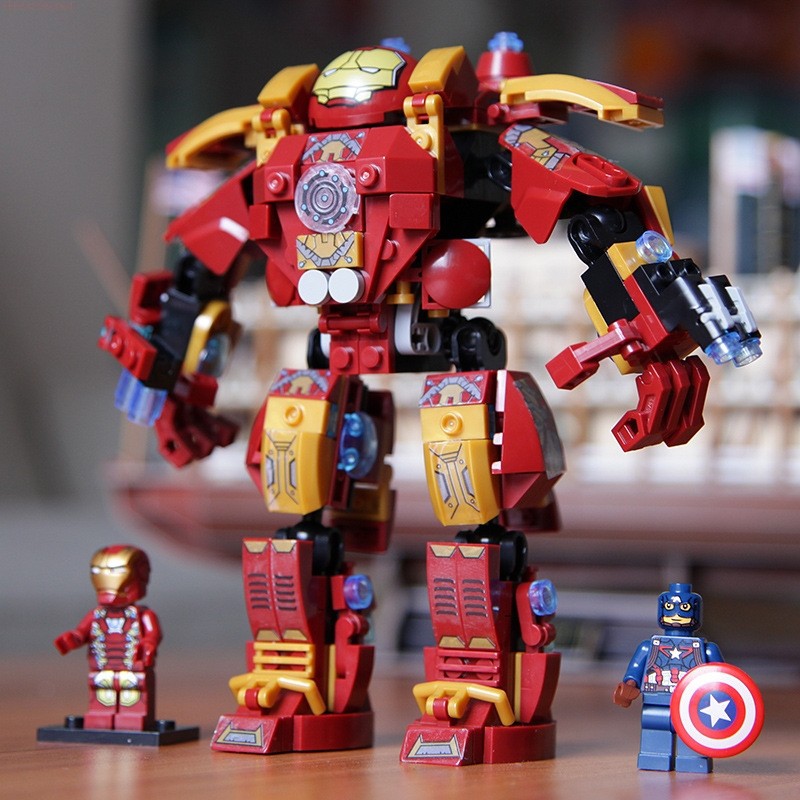 Đồ chơi Lắp ghép Mô hình Mecha Mech Ares Iron Man Hulkbuster SY1108 MK46 Cuộc chiến dấu của Người sắt vôi Thanos Quà